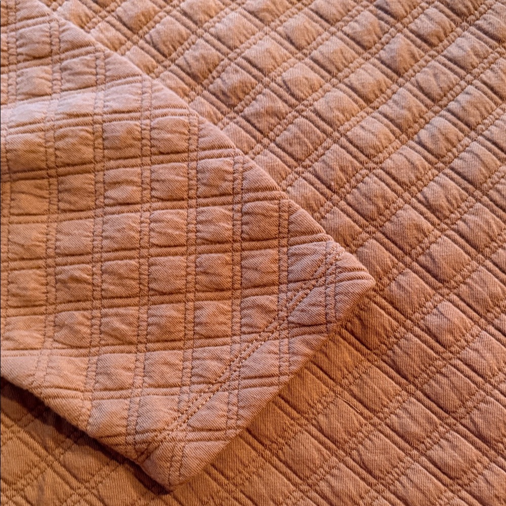 J. Crew Quilted Cowl Neck Sweater in Brown Size L - Picture 4 of 5
